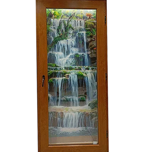 Upvc Laminated Door - Color: Brown