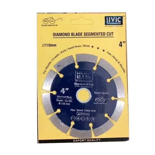 Livic Diamond Blade Segment Cut - Color: Silver