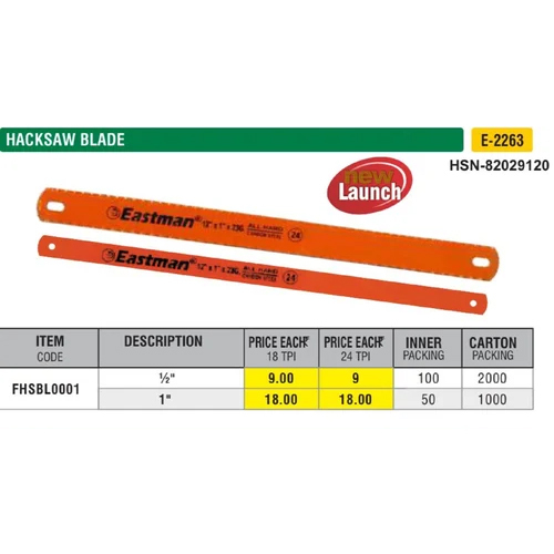 Hacksaw Blade Eastman - Color: Orange