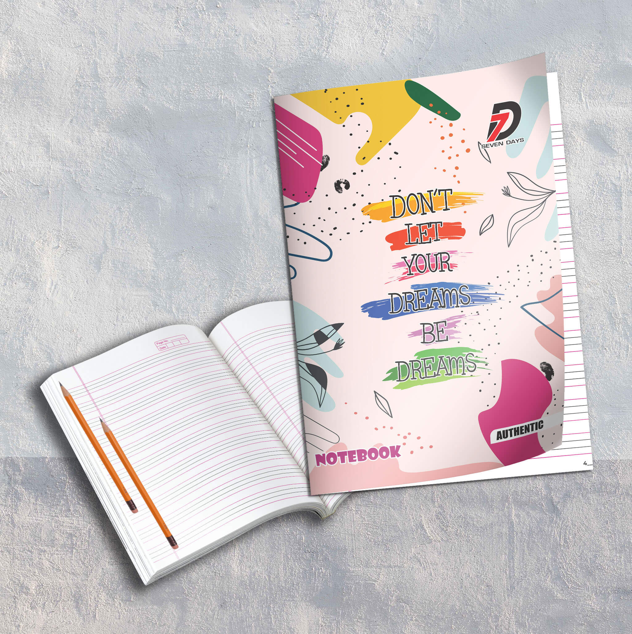 Nectar Series English Ruling Notebook - 176 Pages, Super Jumbo, Ctc Book World Pvt. Ltd. - Binding: Center Stitched