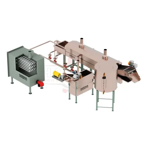 Continuous Food Fryer Machine - Capacity: 150