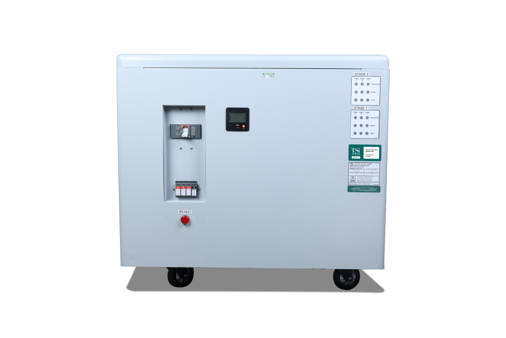 26% Three Phase Igbt Based Static Voltage Stabilizer With Precision (Vrp) - Application: Power Supply