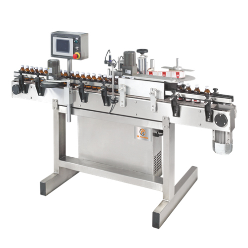 Automatic High Speed Dry Powder bottle Sticker Labeling Machine