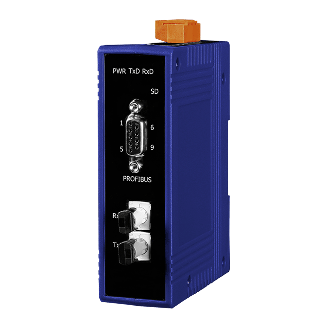 Profi-2542-sc - Plastic/metal 33.0x126.8x104.5mm Blue | Profibus To Single-mode Fiber Converter With 3000vdc Isolation 4kv Esd Protection Led Indicators