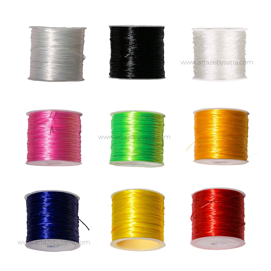 Jewellery Elastic crystal thread | Size 0.5mm | 25-30mtr Roll