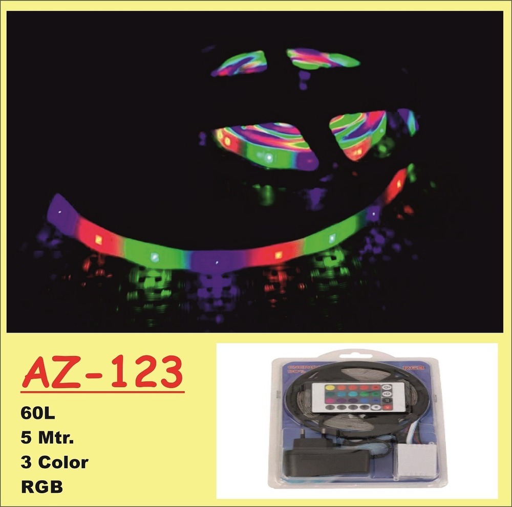 AZ-123 4 Mtr. Strip Light 3 Color Big