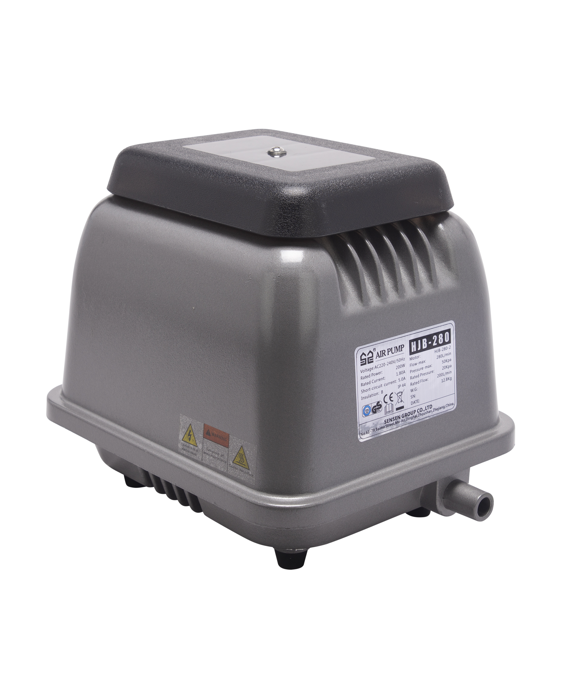 Hjb 280 230W 200L/M Air Pump Sunsun - Height: 249 Millimeter (Mm)