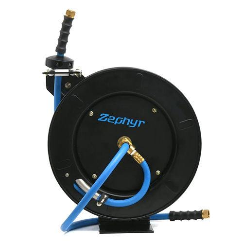 6Mmx10M Zephyr Auto-Retractable Air Hose Reels - Color: Blue