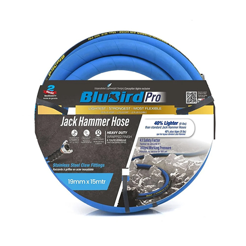 ज़ेफीर रबर एयर जैक हैमर होज़ 19mmx15m फिटिंग्स के साथ
