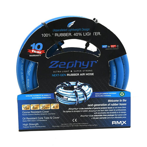 Zephyr Rubber Air Hose 8mm x 15m Without Fittings