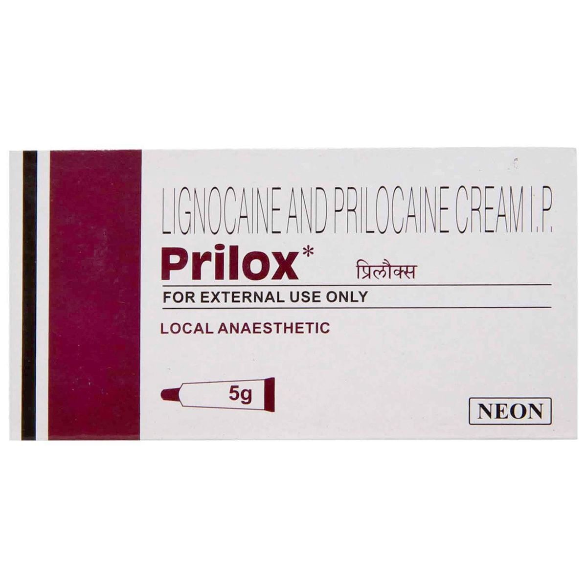 Prilox Lignocaine Prilocaine Cream