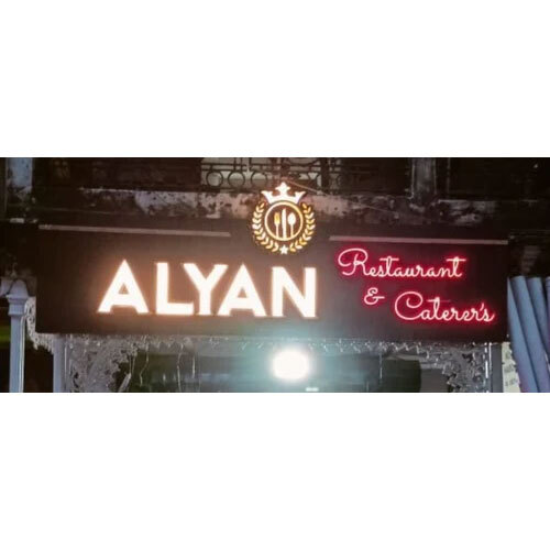 Rectangular Acrylic LED Sign Board