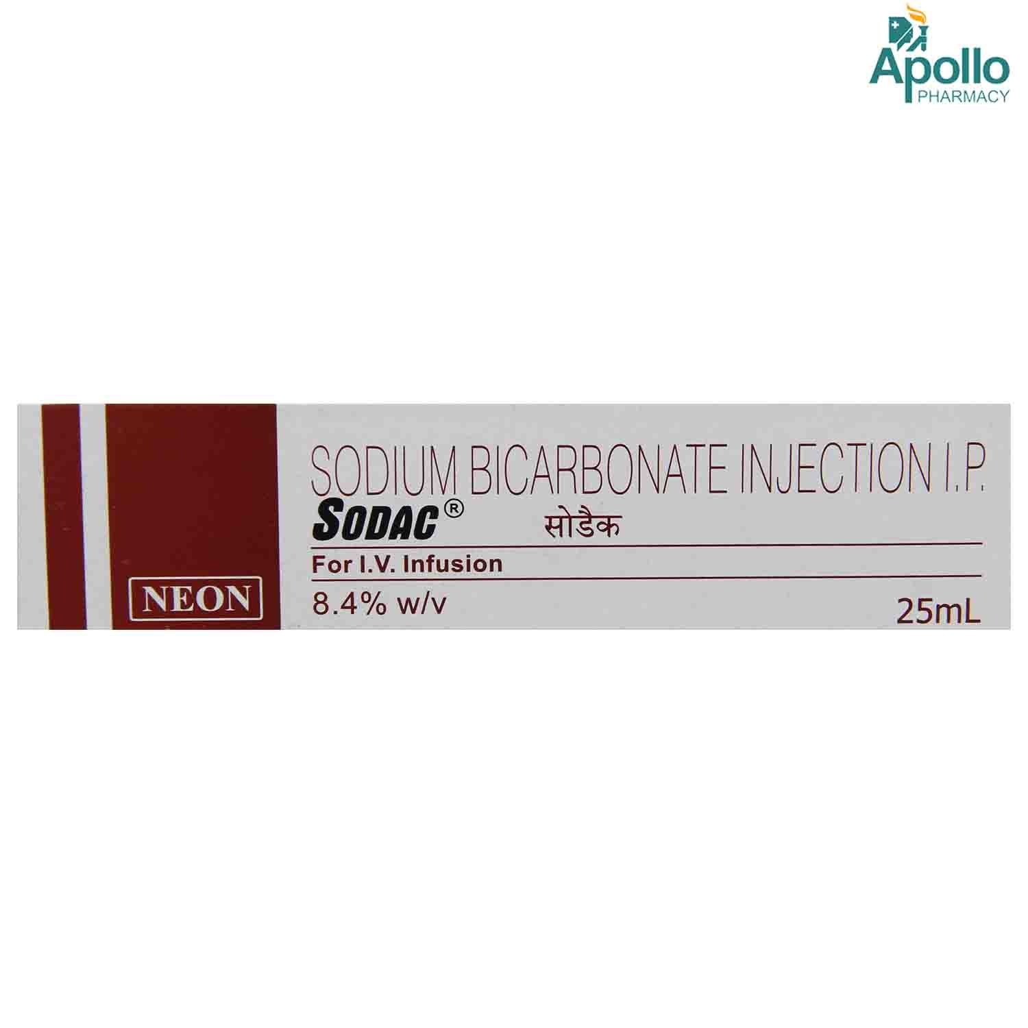 Sodium Bicarbonate (Sodac 25Ml)Injection