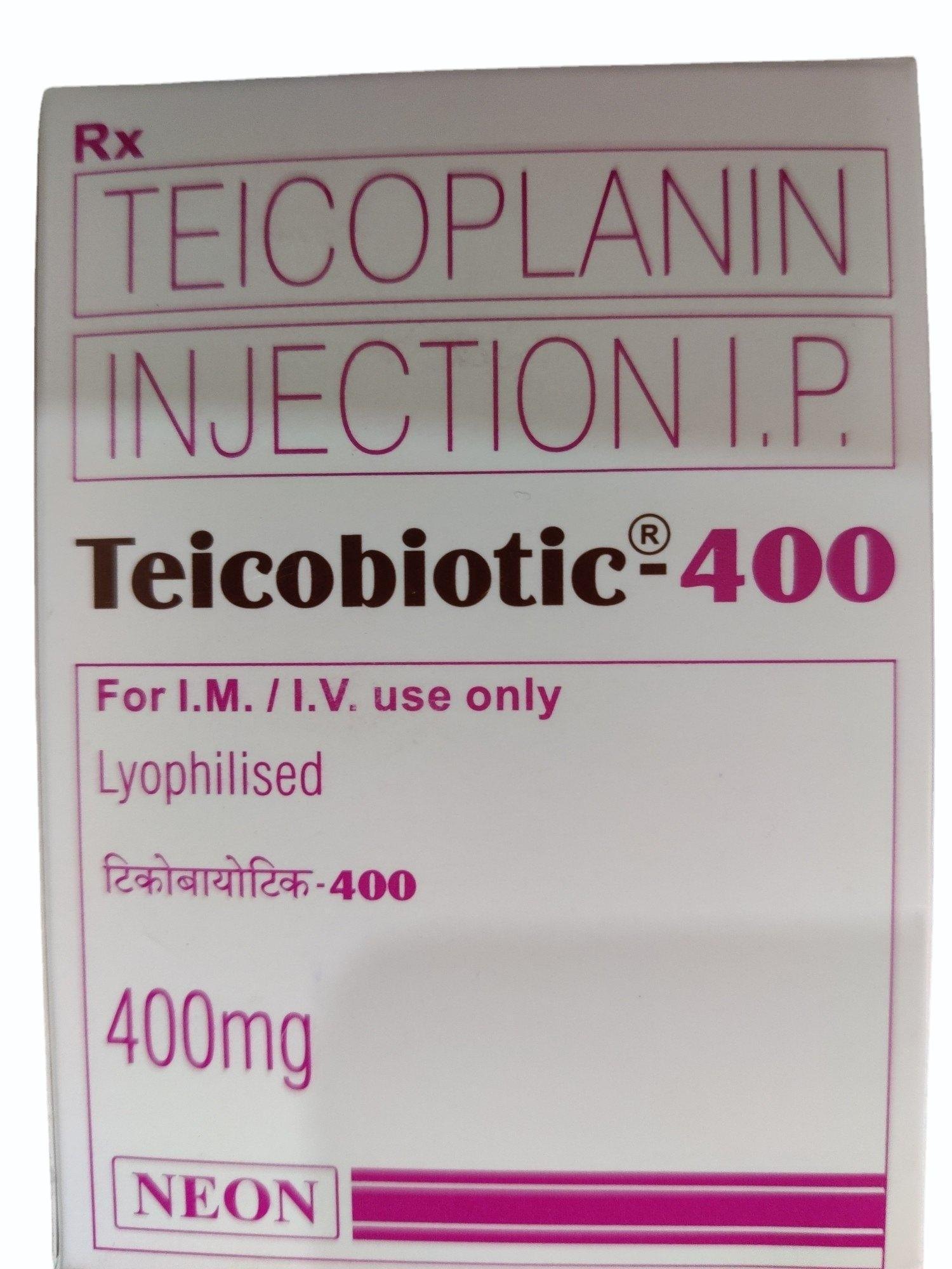 Teicobiotic Neon Teicoplanin 400 mg Injection