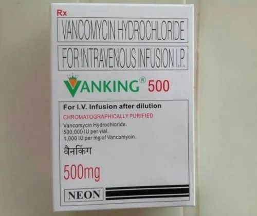 Vancomycin Hydrochloride Vanking 500 Mg Injection