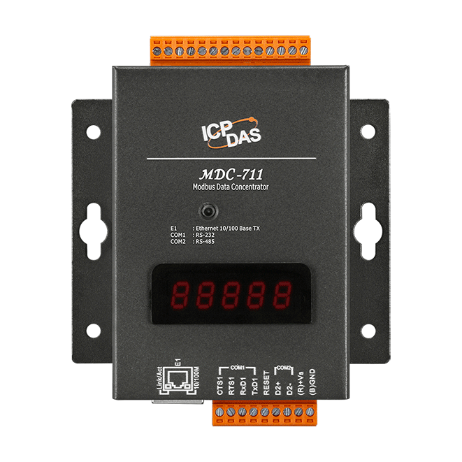 Mdc-711 - Metal Casing, 102mm X 125mm X 28mm Dimensions | Supports Modbus Rtu/master, Up To 250 Polling Commands, Web Configuration, 1-year Warranty