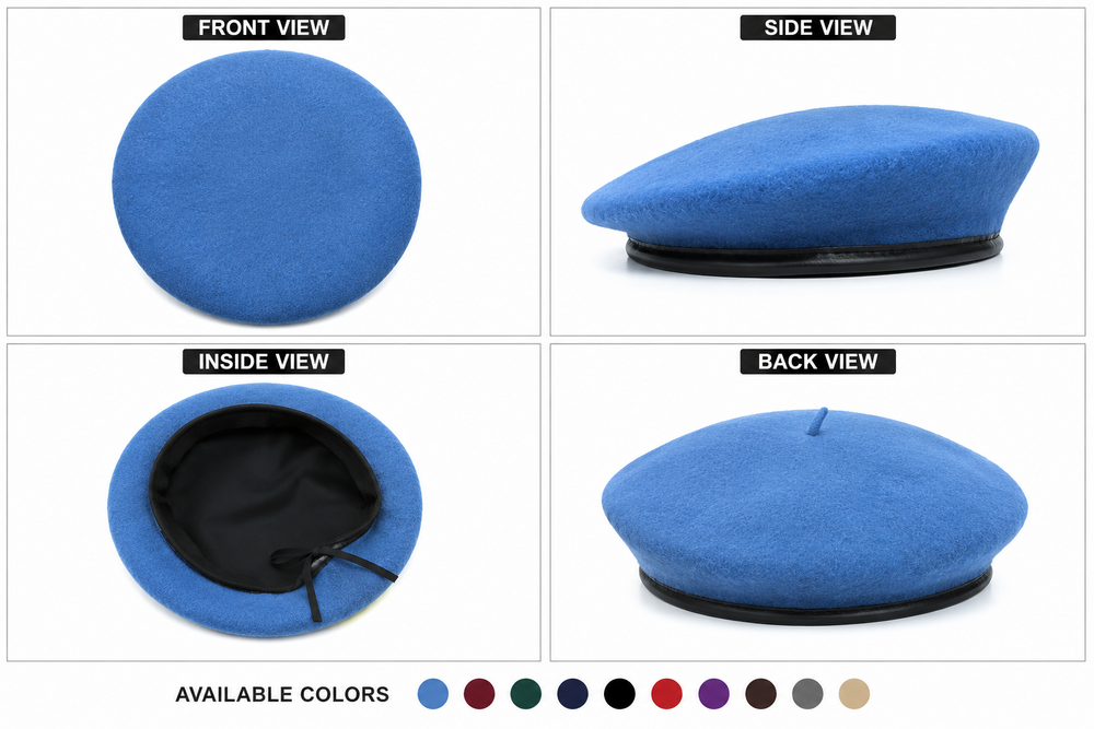 Beret Caps - Customized Size, Multicolor Options | Versatile Beret Caps for All Occasions