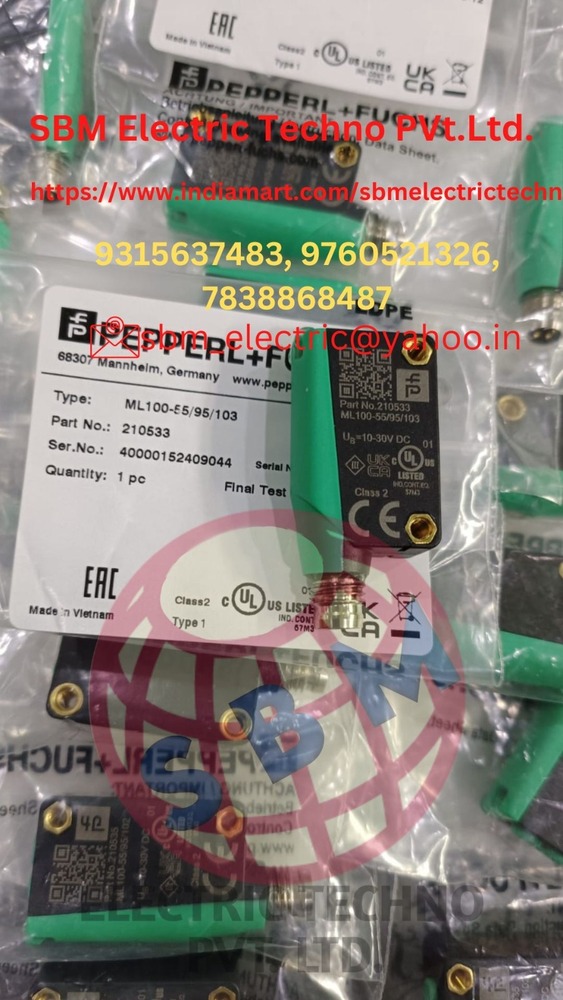 PEPPERL FUCHS PHOTOELECTRIC SENSOR,ML100-55/95/103,LVL-A7-AG1A-E5V1-CG-EMS