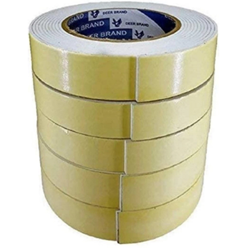Double Sided Adhesive Tape - Durable BOPP Material, Normal Elongation | Versatile for Crafting, Packaging, and Secure Bonding