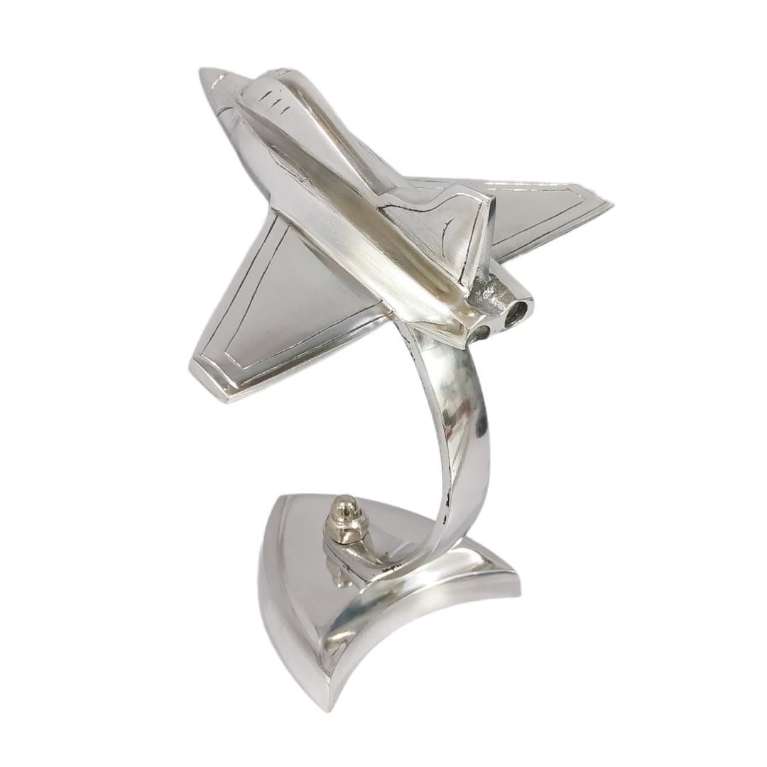 Silver Airplane Metal Showpiece