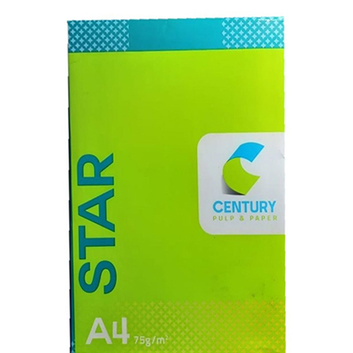 Star A4 Size 75GSM Copier Paper - Coated Mixed Pulp, A4 Size, Different Colors - Embossed Finish for Digital Printing