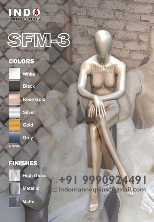 SFM-3 Sitting Female Mannequin