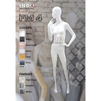 White Glossy Female Mannequin