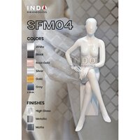 Sitting Mannequin For Garments - Color: White Gloss