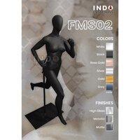 Female Sports Mannequin - Color: Matte Black