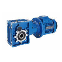 Hypoid Gear Motor - Color: Blue