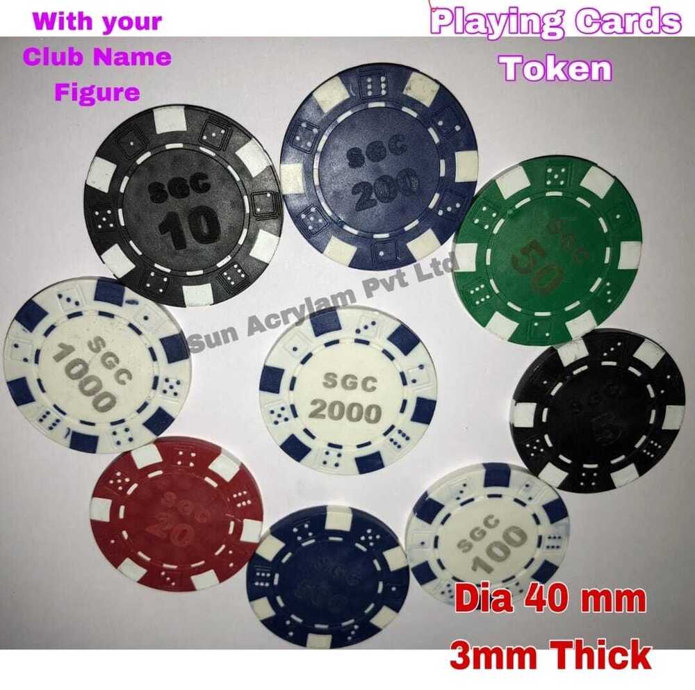 Customised Plastic Token - Color: Multicolor