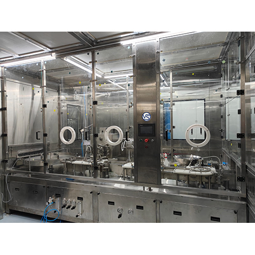 Injectable Vial Powder Filling Line - Color: Grey