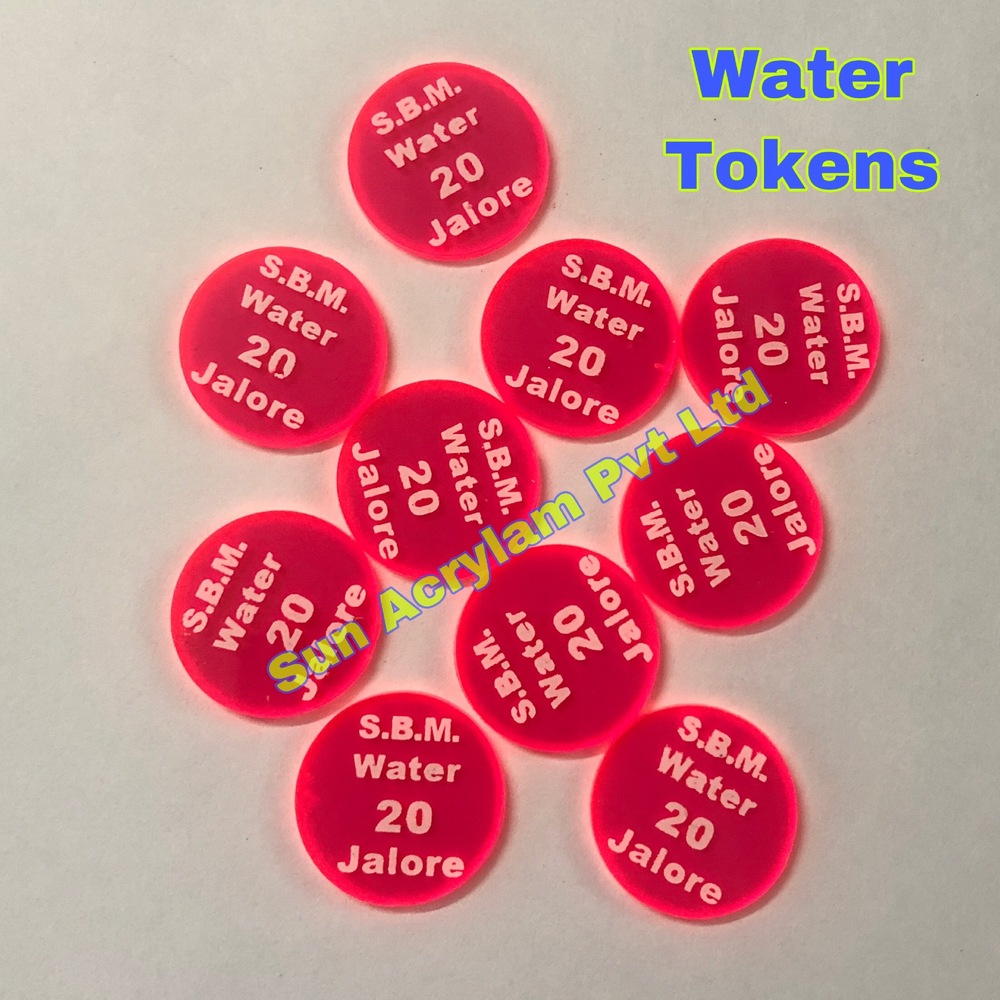 Token With Name And Number Application: Plastic