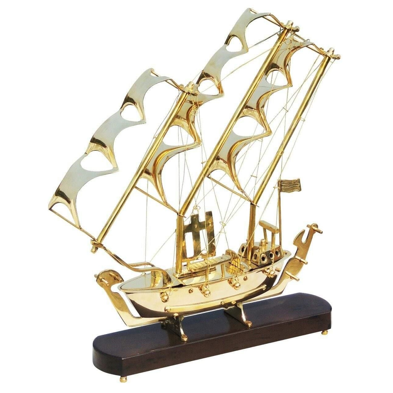 Unique Modern Showpiece Ship - Color: Golden