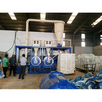 Pvc Pulverizer Machine - Mild Steel Construction, Electric Powered, Striking Blue Color | High Speed Grinding For Pvc Materials, Precision And Efficiency