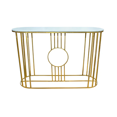 Ssi-Cs-006 Console Table - Color: Rose Gold And Gold