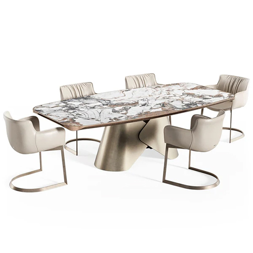 Ssi-Dt-001 Stainless Steel Dining Table - Design: Customized