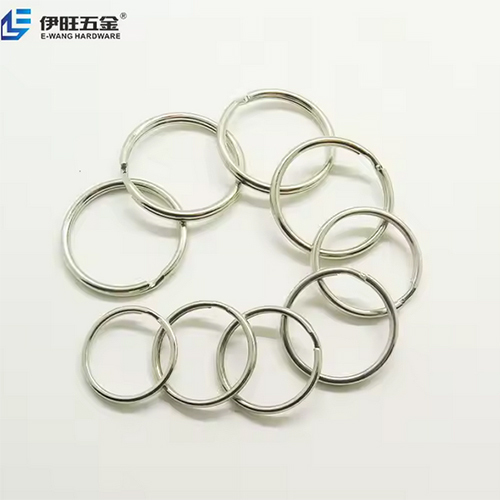 Yiwang Factory Wholesale Round Key Holder Metal Split Key Ring For Daily Necessities Gifts - Color: Silver