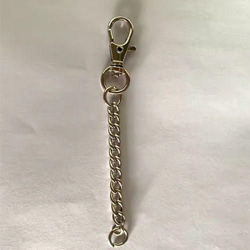 Custom Metal Diy Eye Screw Snap Split Keychain Flat Split Keychain - Color: Silver