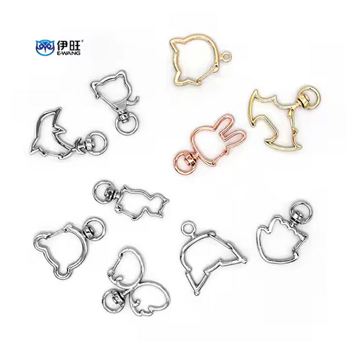 Ewang Swivel Lobster Clasps Metal Spring Snap Hook Clips for Keychains Jewelry Making