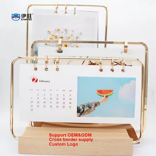 2025 Factory Wholesale Custom Logo Printing Wooden Table Desk Calendar - Feature: Light Weight