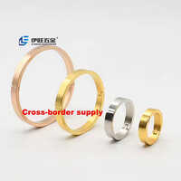 YIWANG Zinc Alloy Loose Leaf Book Rings Metal Clips Gold Stylish Snap Ring