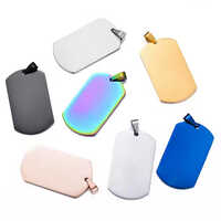 Ewang Factory Wholesale Stainless Steel Blank Dog Tag Personalized Pets Tags Oval Pendant