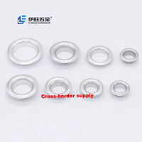 YIWANG Factory Silver Aluminum Eyelet Different Sizes Clothing Metal Grommet for Curtain