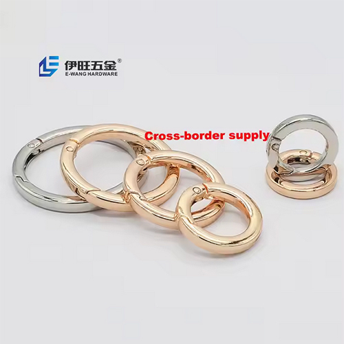 YIWANG Zinc Alloy Bag Accessories Custom Bag Strap Open Metal Buckle O Rings Spring Rings