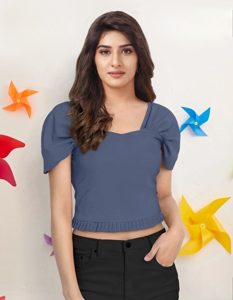 Ladies Designer Plain Top - Color: All