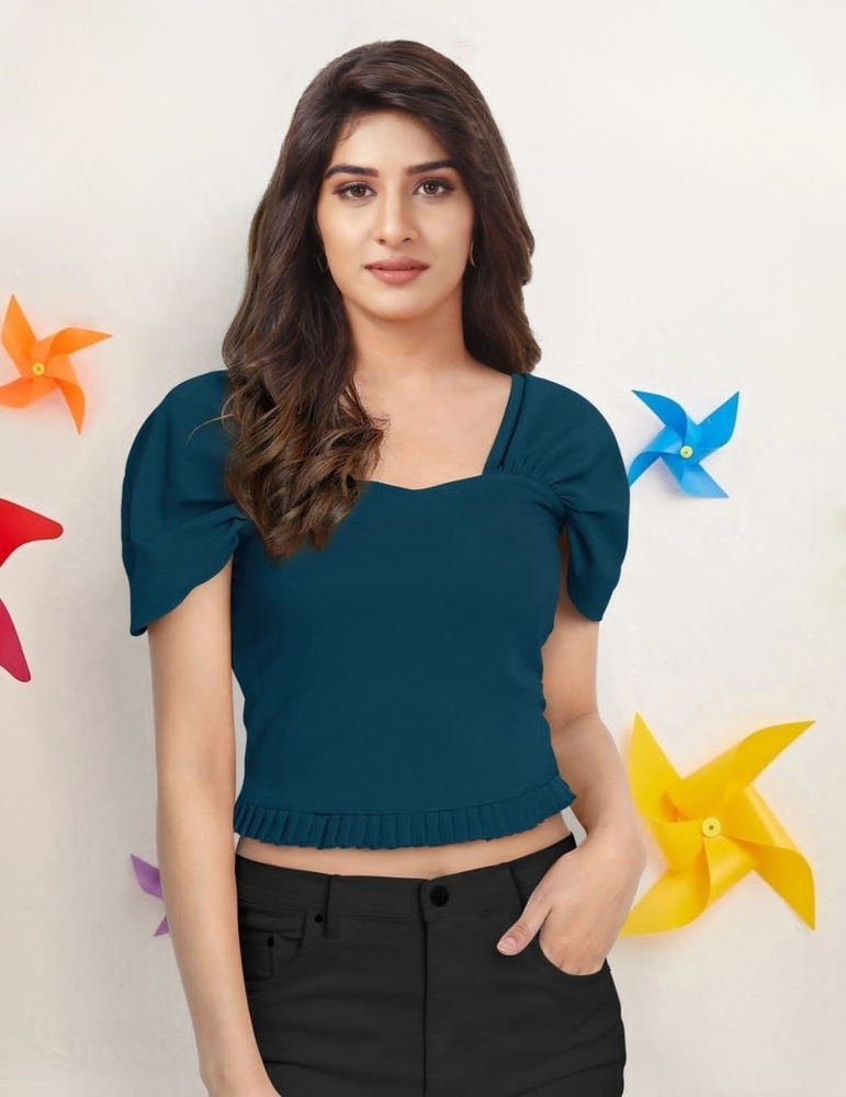 Ladies Designer Plain Top - Color: All