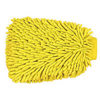 Yellow Double Sided Microfibre Wash Mitt Cleaning Gloves