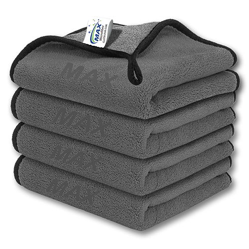 Grey 4-600 Max Microfiber Cloth For Car Cleaning - Material: Microfibre