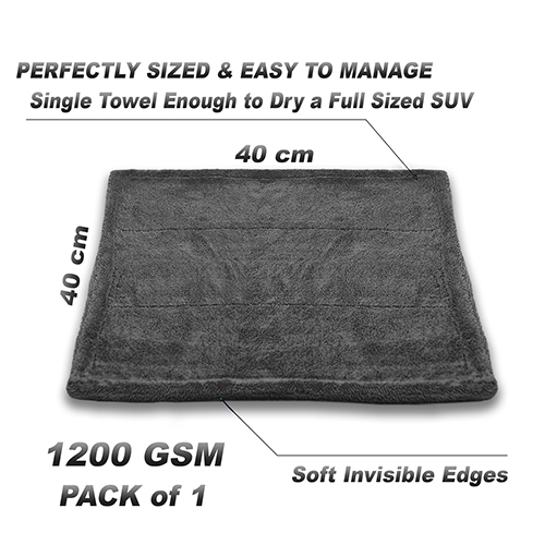 Grey Microfiber Cloth For Car - Material: Microfibre